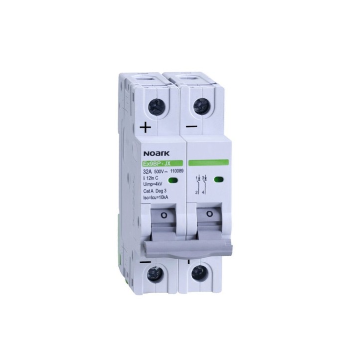 CC Mini-ȋntreruptoare automate Ex9BP-JX(+) 2P C20, 110087, Noark