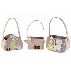 Set 3 gentute Craciun 14.5x8x22.5 cm