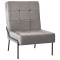 Gossi scaun de relaxare, 65x79x87 cm, gri deschis, catifea