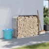 Gossi suport de busteni, gri deschis, 120x45x100 cm, otel galvanizat