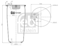 FEBI BILSTEIN 101301 Burduf, suspensie pneumatica