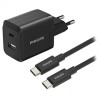 Incarcator retea dual usb-a usb-c 45w philips