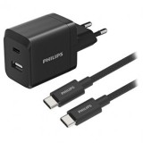 Incarcator retea dual usb-a usb-c 45w philips