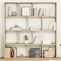 Bibliotecă, stejar Sonoma, 132x29x141,5 cm, lemn prelucrat