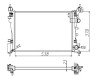 NRF 55341A Economy Class Radiator, racire motor