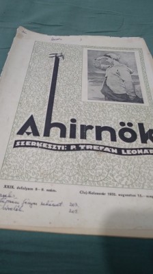 REVISTA A HIRNOK CLUJ-KOLOZSVAR 1932 NR.8-9 INTERBELICA IN MAGHIARA foto