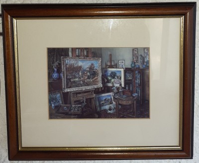 Atelierul artistilor print dupa tabloul scotianului James McIntosh Patrick 1984 foto