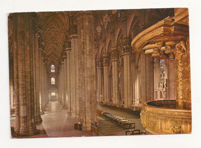 FA5 - Carte Postala - ITALIA - Milano, Il Duomo , circulata 1975