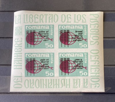 Romania, Exil, Emisiunea XXXI, Emisiunea Mondiala impotriva foametei, 1963 foto