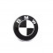 Emblema BMW pentru capota si portbagaj 82 mm Negru