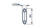 Bec Indicator 12V C5w Set 10 Buc Narva 45134 17125