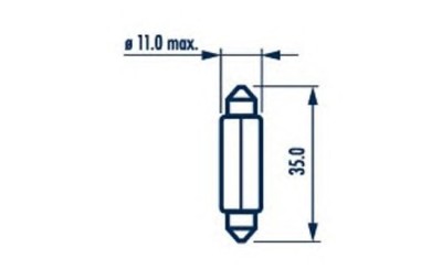 Bec Indicator 12V C5w Set 10 Buc Narva 45134 17125 foto