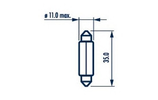 Bec Indicator 12V C5w Set 10 Buc Narva 45134 17125