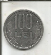 No(1) moneda-ROMANIA-100 Lei 1994