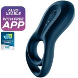 Vibrator Inel Dublu SATISFYER App Blue