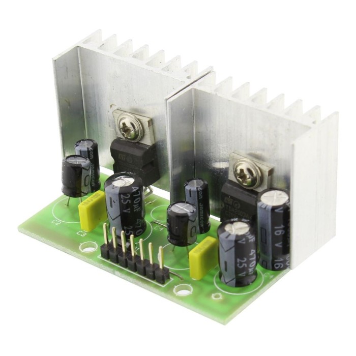 Amplificator audio, stereo, 2x5W, 4 ohmi cu TDA 2003 - 130131 Amplificator audio, stereo, 2x5W, 4 ohmi cu TDA 2003 - 130131