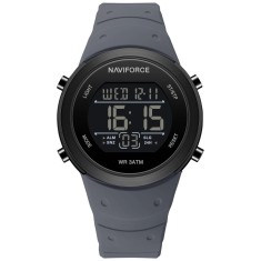 Ceas Bărbați Naviforce 9246 Gri &ndash; Funcții Multiple, Design Sport, Calendar, Rezistent la Apă 3ATM