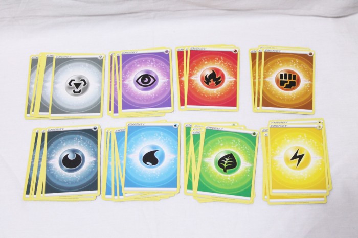 Lot 45 cartonase Pokemon energie originale trading card - limba engleza