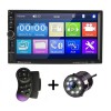 MP5 Player Auto Universal 7018B, WinCE, Camera Marsarier, Ecran HD Touch 7&quot;, Comenzi Volan, Telecomanda, MirrorLink, Bluetooth, Techstar