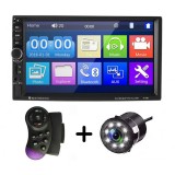 Cumpara ieftin MP5 Player Auto Universal 7018B, WinCE, Camera Marsarier, Ecran HD Touch 7&quot;, Comenzi Volan, Telecomanda, MirrorLink, Bluetooth