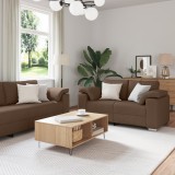 VidaXL Set canapea, 2 piese, perne maro, textil