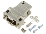 Carcasă MOLEX D-Sub unghiulară argintie pentru conectori cablu 172704-0109