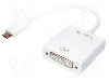 Cablu DVI-I (24+5) soclu, USB C mufa, HDCP 1.3, USB 3.0, lungime 140mm, {{Culoare izola&amp;#355;ie}}, LOGILINK - UA0245A