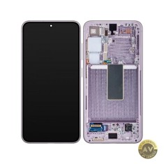 Display cu Touchscreen Samsung Galaxy S23 S911 cu Rama Roz (Lavender) Service Pack GH82-30480D