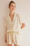 Women&#039;secret pijama femei, culoarea alb