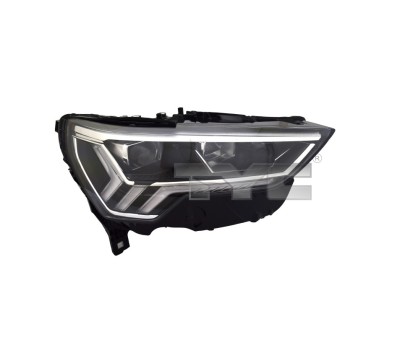 Far AUDI Q3 (F3), 07.2018-, partea dreapta, TYC, cu LED daytime running light; LED; electrical; fara LED module; fara unitate control LED; cu motor; foto