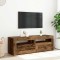 vidaXL Dulap TV cu lumini LED lemn vechi 120x35x40 cm lemn prelucrat 856313