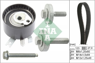 INA 530 0197 10 Set curea de distributie foto