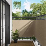 vidaXL Ecran de balcon Bej 110 x 300 cm Material Oxford 42030686