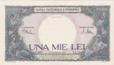 ROMANIA 1000 lei 1941 XF+