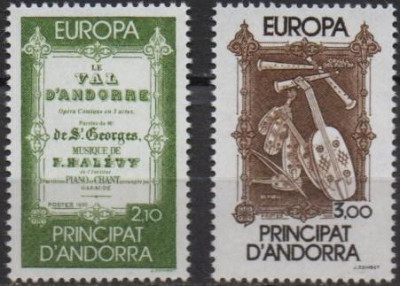 ANDORRA-Franta 1985, EUROPA CEPT, serie neuzata, MNH foto