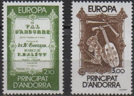 ANDORRA-Franta 1985, EUROPA CEPT, serie neuzata, MNH