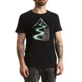 Tricou Barbati Wander Often, Travel Far, design simplu, negru, marimea M