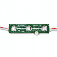 Module LED 3SMD Cips SMD5050 Verde IP67 V-Tac SKU-5119 foto