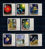 Ajman 1971 - Astronomie, cosmonautica, Kepler, Copernic, serie dantelata neuzata