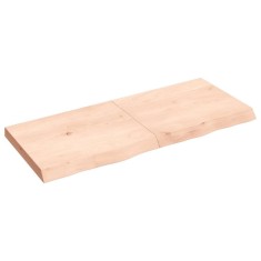 vidaXL Blat de masă, 120x50x(2-6) cm, lemn masiv de stejar netratat