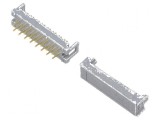 Conector IDC PIN 16 THT pentru PCB, cablu bandă 1,27mm