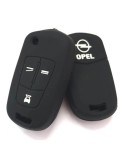 Husa cheie auto din silicon pentru Opel cu 3 butoane Negru