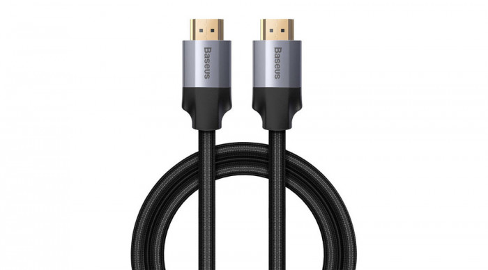 Cablu HDMI Baseus Enjoyment Series, 4K, 0,75 m (negru/gri)