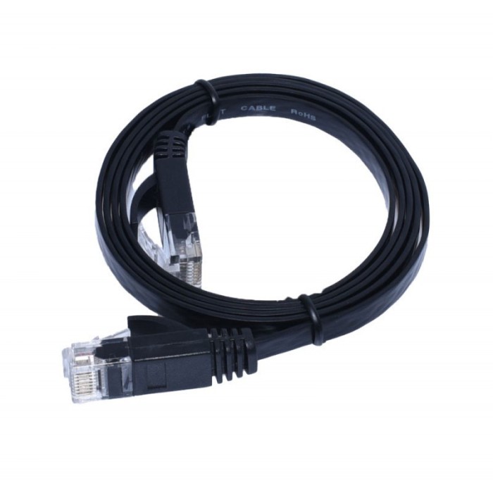 Cablu elSales ELS-UC1 UTP plat CAT6 Gigabit, lungime 1 metru