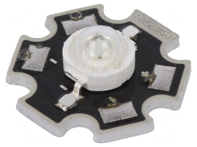 LED albastru 3W 700mA 130&amp;deg; 455-475nm Proeon foto