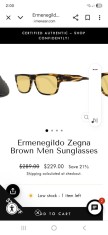 Ochelari vintage de soare Ermenegildo Zegna