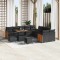 vidaXL Set de canapele pentru grădină 13 pcs Negru 90 x 55 x 71 cm 3365314