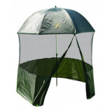 Umbrela cort/ Shelter Baracuda U2, diametru 220 cm, husa de transport, cuie de ancorare