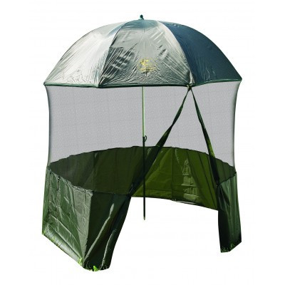 Umbrela cort/ Shelter Baracuda U2, diametru 220 cm, husa de transport, cuie de ancorare foto