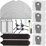 Accesorii pentru Roborock S8 Pro Ultra, Piese de Schimb cu 2 Perii cu Auto-Curatare, 4 Saci de Praf, 4 Filtre, 4 Lavete, 4 Perii Laterale